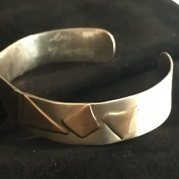 NEW~Sterling Silver and Gold Bracelet - Picture 3 of 6